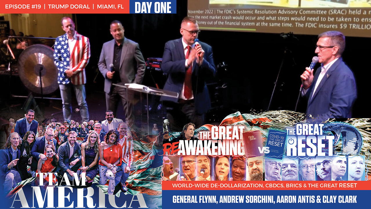 ReAwaken America Tour | General Flynn, Andrew Sorchini, Aaron Antis & Clay Clark | World-Wide De-Dollarization, CBDCs, BRICS & The Great Reset