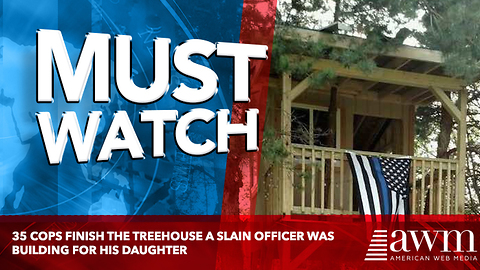 35 Cops Finish The Treehouse A Slain Officer Was Building For His Daughter