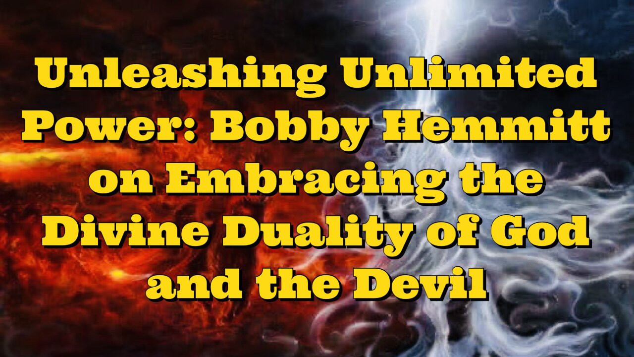 Bobby Hemmitt: Embracing The Divine Duality of God and The Devil