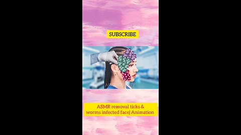 ASMR removal ticks & worms infected face|#asmr