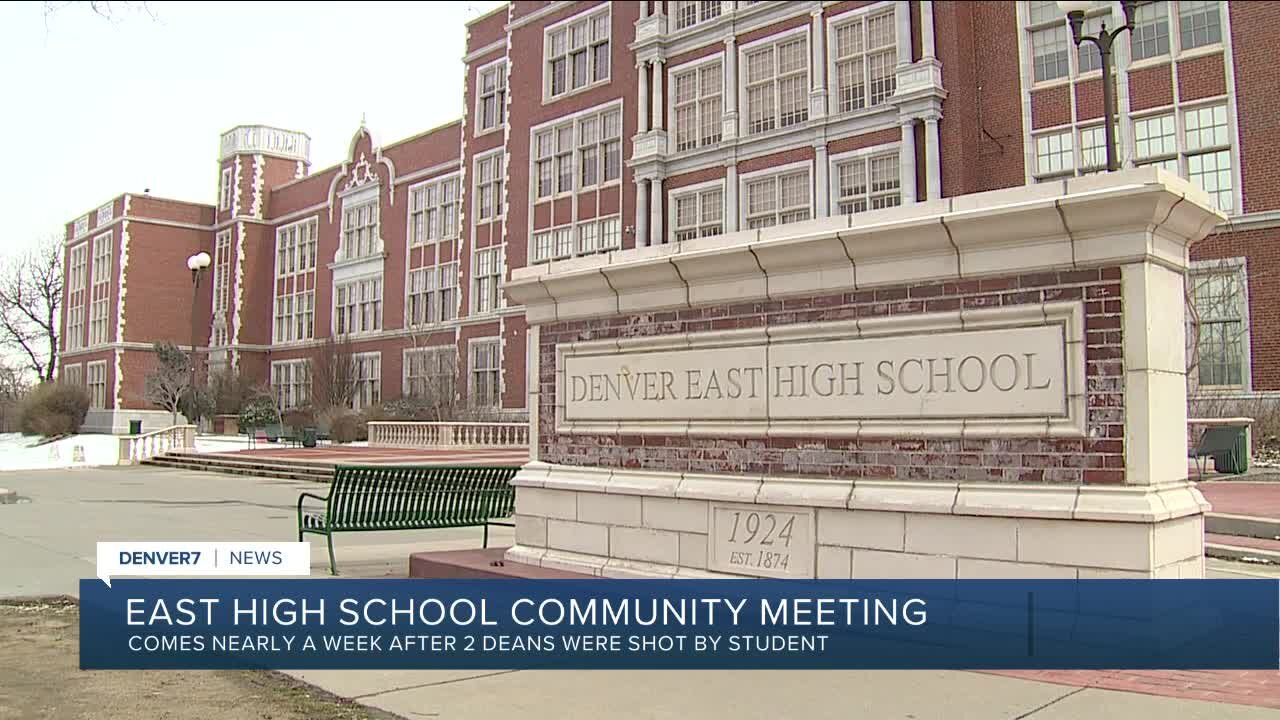 Community meeting tonight over East High shooting