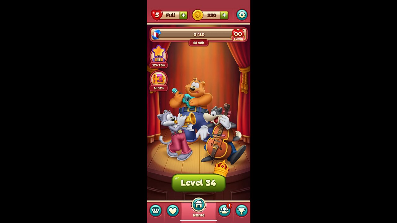 Toon Blast Level 34