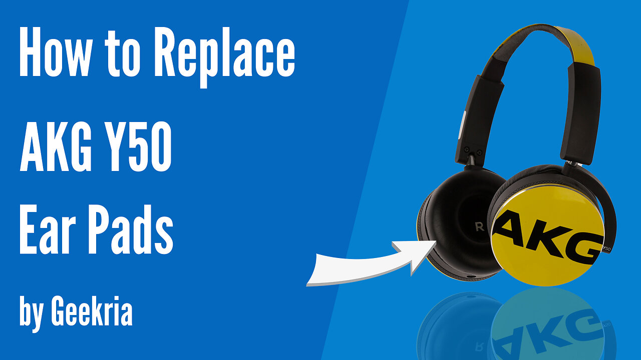 How to Replace AKG Y50 Headphacones Ear Pads / Cushions | Geekria