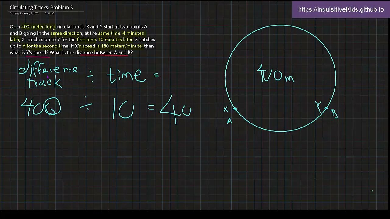 Circulating Tracks: Problem 3