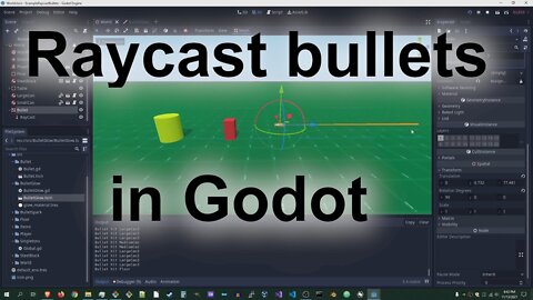 Raycast bullets in Godot