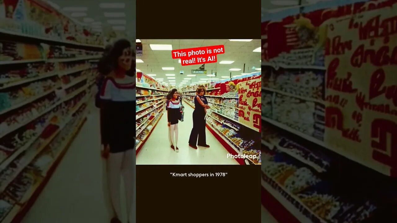 1978 Shopping in K-Mart, only it's not real