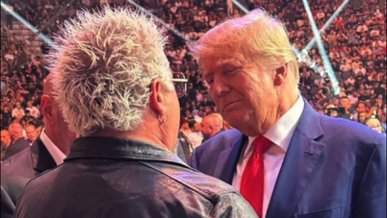 LIVE RECORDING of Trump and Guy Fieri!