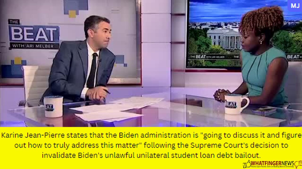 Karine Jean-Pierre states that the Biden administration is "going to discuss it and figure out