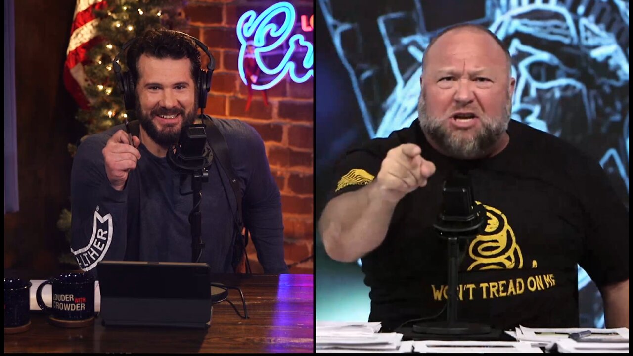 Alex Jones 'Ye' Rant on Louder With Crowder - "I Hate Hitler. Burn in Hell, Hitler. Burn in Hell."