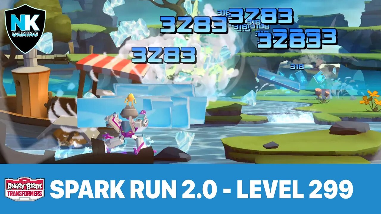 Angry Birds Transformers 2.0 - Spark Run 2.0 Series - Level 299 - Featuring Slipstream