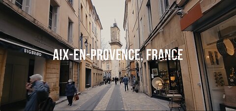 Walking Tour Around Aix-en-Provence, France | ambience asmr