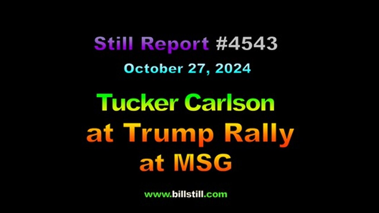 Tucker Carlson at Trump Rally at MSG, 4543