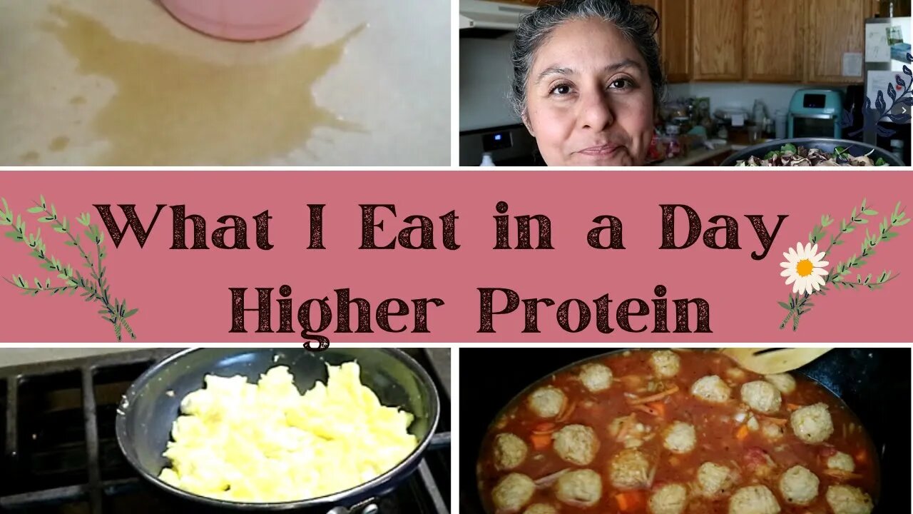 What I Eat in a Day - getting my protein back up