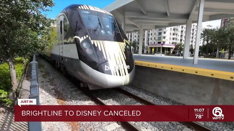 Walt Disney World cancels Brightline train station at Disney Springs