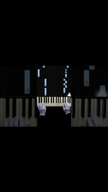 Magic Hands plays Jingle Bells - Easy Piano #shorts