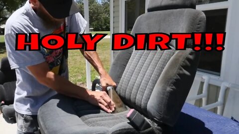 CLEANING OUR JUNKYARD CHEVY S-10 SEATS