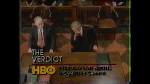 THE VERDICT (1984) HBO Promo [#thriftrips #VHSRIP #theVHSinspector]