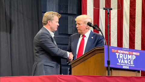 Trump Brings Up Tim Sheehy at Rally in Bozeman, Montana