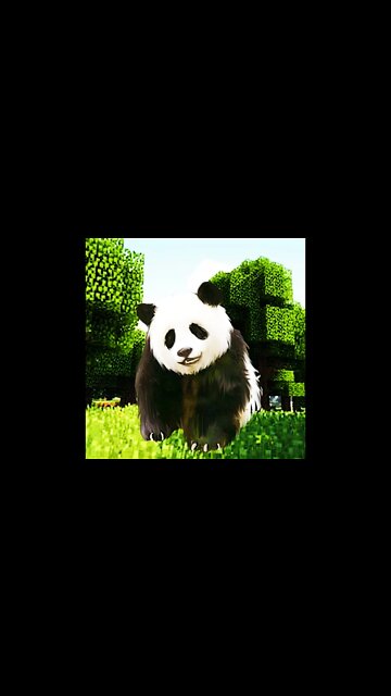 Realistic Panda in @Minecraft 🐼 #Shorts