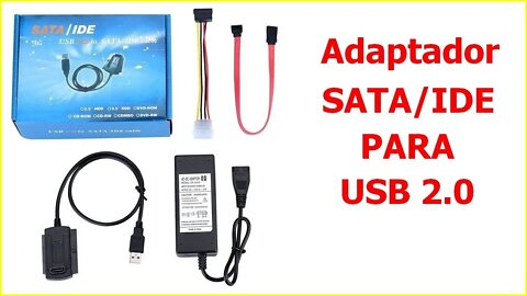 Conheça este kit adaptador Sata para Ide. Adaptador SATA/IDE PARA USB2.0