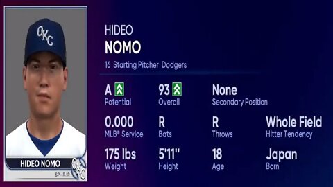 How To Create Hideo Nomo MLB The Show 22