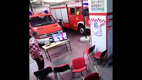Firefighters wanted to see who won