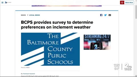 BCPS provides survey to determine preferences on inclement weather