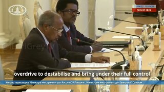 Osman Saleh MFA for Eritrea and Sergey Lavrov commence talks in Moscow - Inside Russia Report