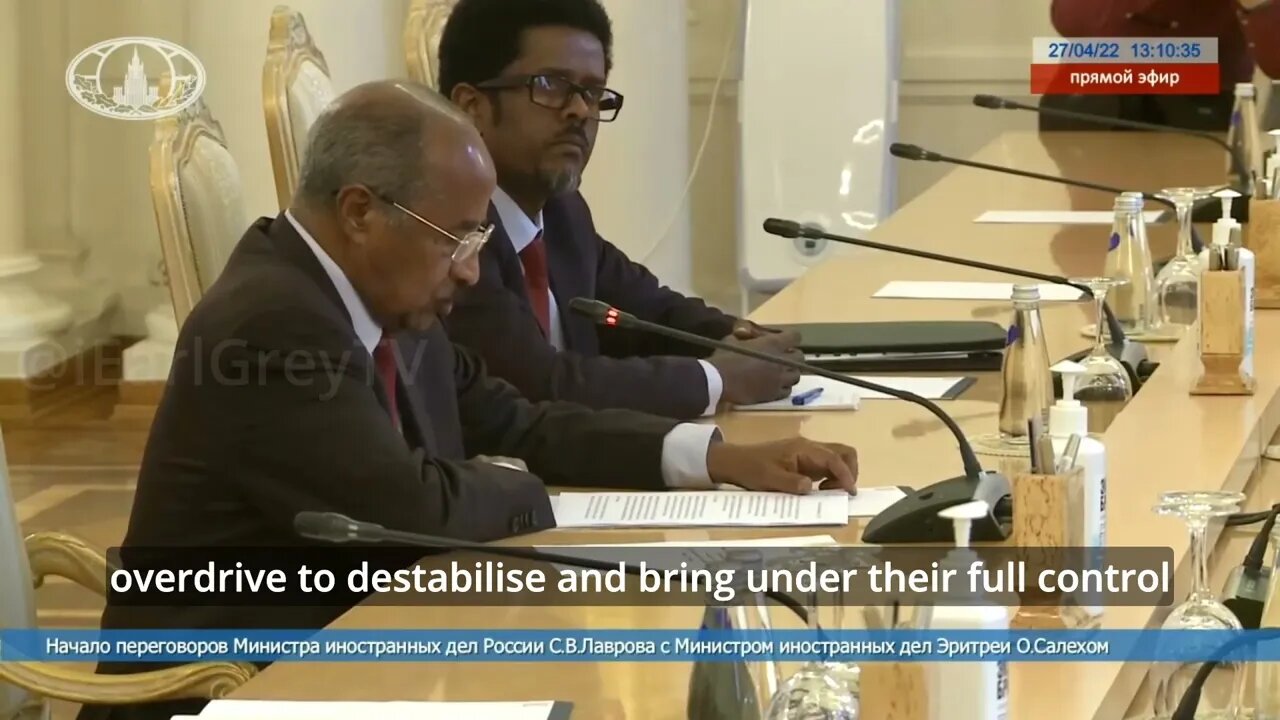 Osman Saleh MFA for Eritrea and Sergey Lavrov commence talks in Moscow - Inside Russia Report