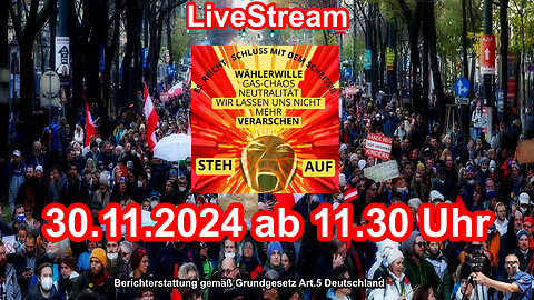 Be there! LiveStream on 30.11.2024 from Vienna