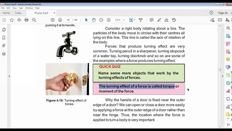 PHYSICS Class 9th CH#4Torque or moment of force+Principle of moments