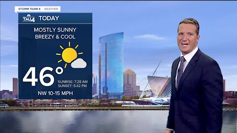 Southeast Wisconsin weather: Mostly sunny, breezy, and cool Tuesday