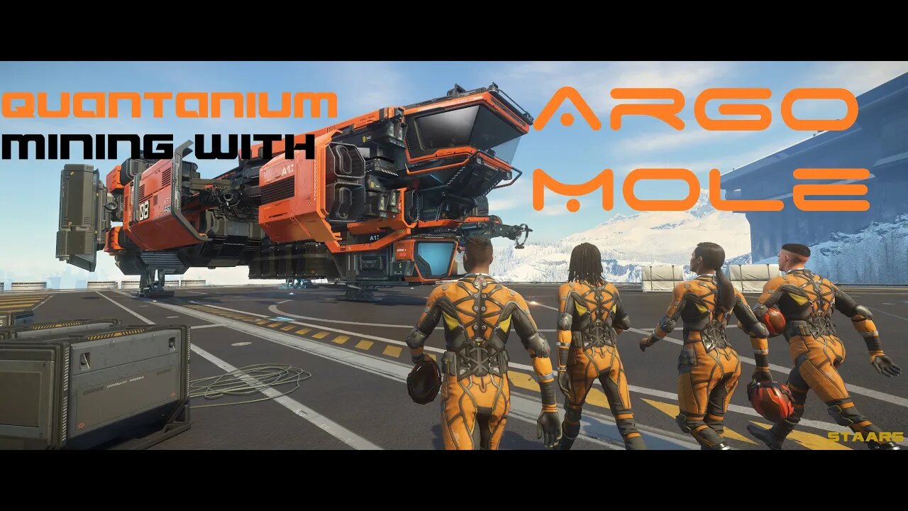 Mole Mining Quantanium With a Crew - Star Citizen Gameplay