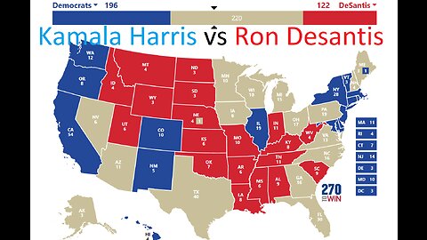 KAMALA HARRIS VS RON DESANTIS 2024 ELECTION PREDICTION