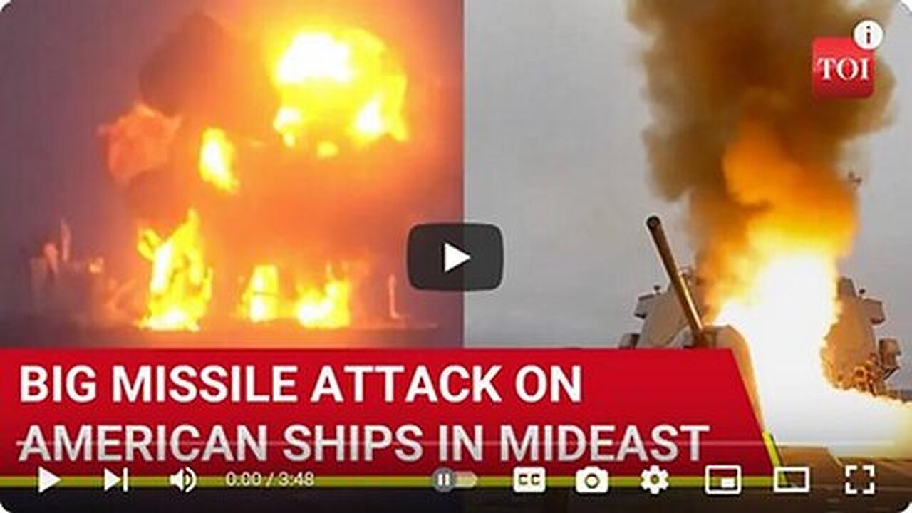 Attack On US Forces (Middle East) - 3 American Ships - 2 Navy Destroyers - Hit By Houthi Rebels