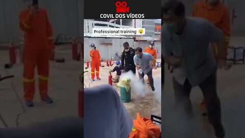 treinamento da queimada de incêndio