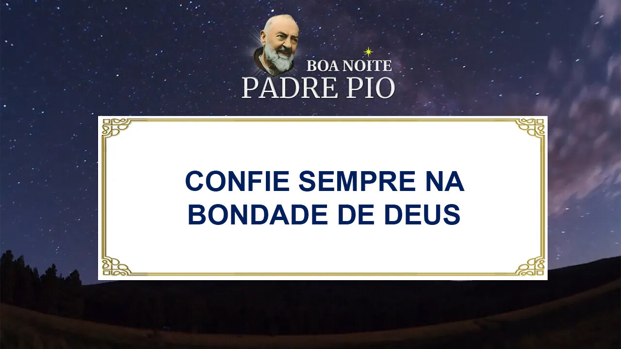 Confie Sempre na Bondade de Deus