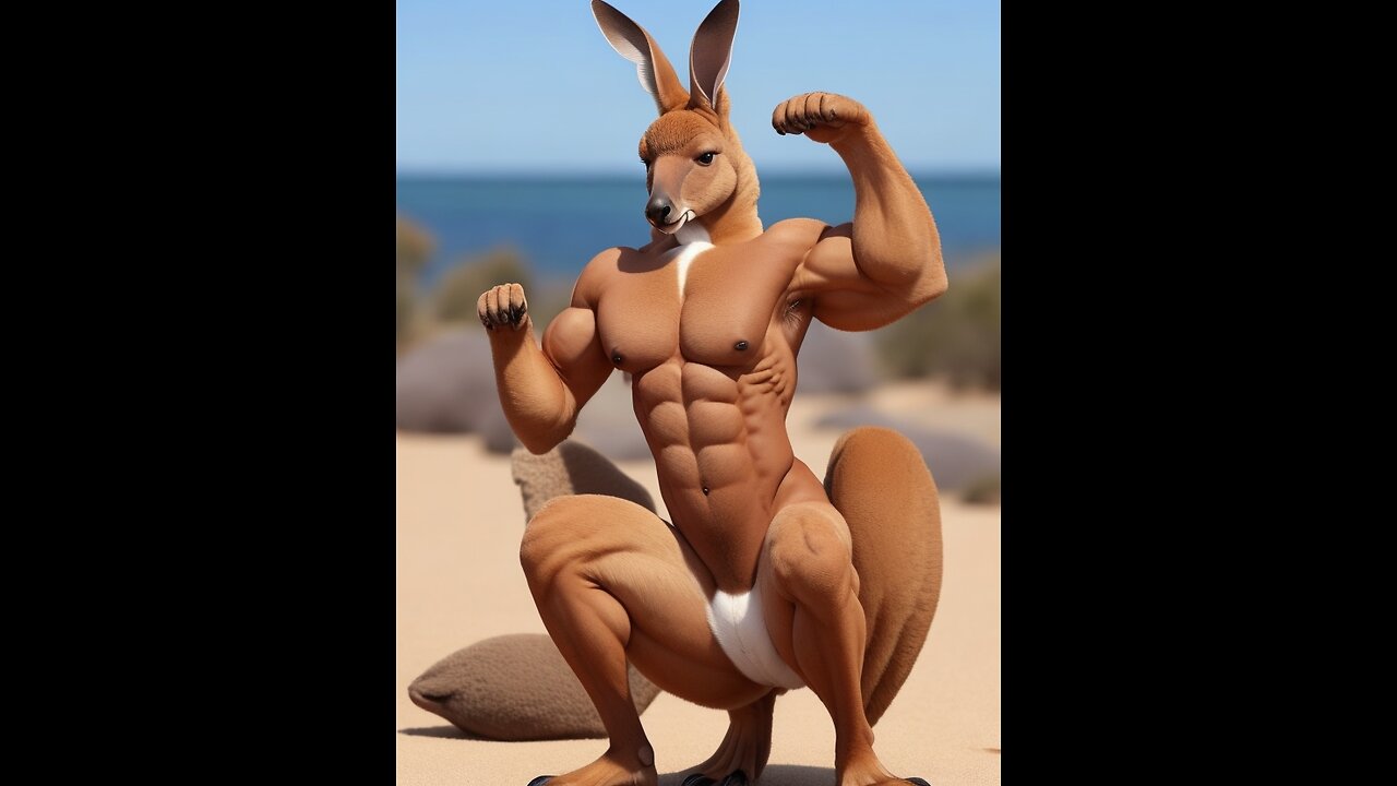 Bodybuilder 💪💪🔥🔥😂😂😱😱Kangaroo unbelievable##funny #wow#