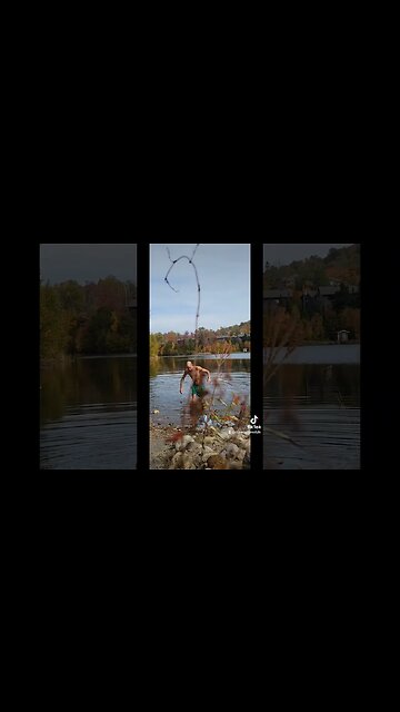 #lake #coldplunge #surprise #intheunknown #ytshortscanada #bestspot #ytshortsvideo