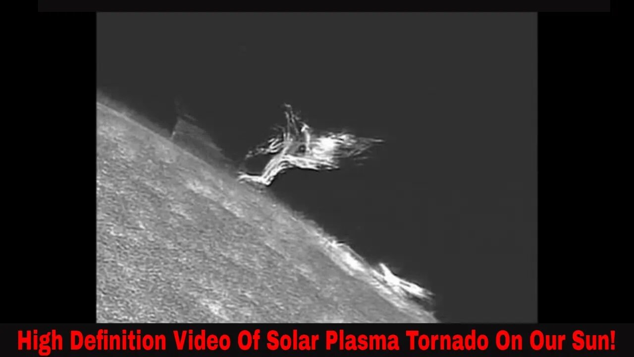 High Definition Video Of Solar Plasma Tornado On Our Sun!