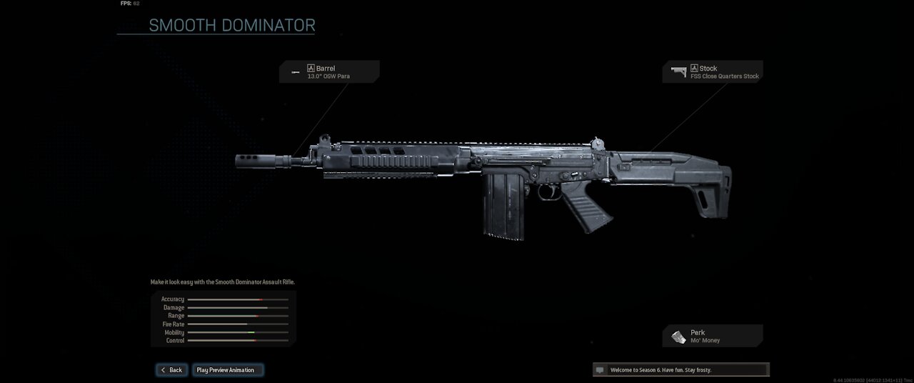 Call of Duty Modern Warfare FAL Smooth Dominator Blueprint