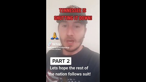 TENNESSEE IS SHUTTING THIS SH*T SHOW DOWN 👍HOPEFULLY MORE STATES WILL FOLLOW