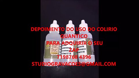 Colírio Quantico 30 ml com energia escalar radiante 06 frascos