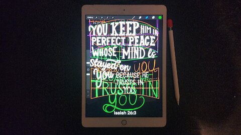 No Pressure Hand Lettering Isaiah 26:3