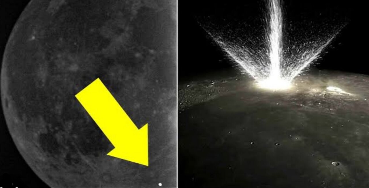 WATCH STUNNING FOOTAGE CAPTURES METEORITE IMPACT ON THE MOON!