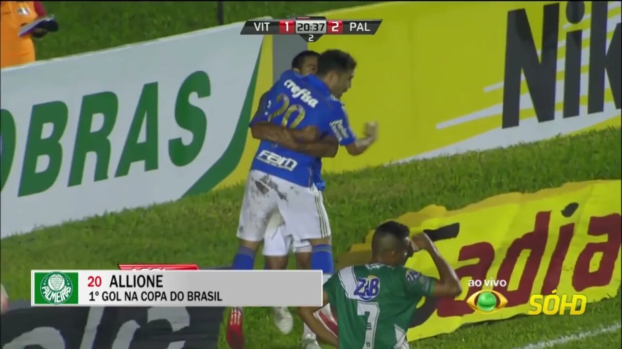 Gols Vitória da Conquista BA 1 x 4 Palmeiras SP Copa do Brasil 04 03 2015