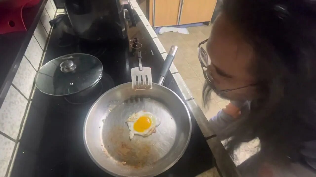 Proton cooks cheap egg McMuffin with cheese.