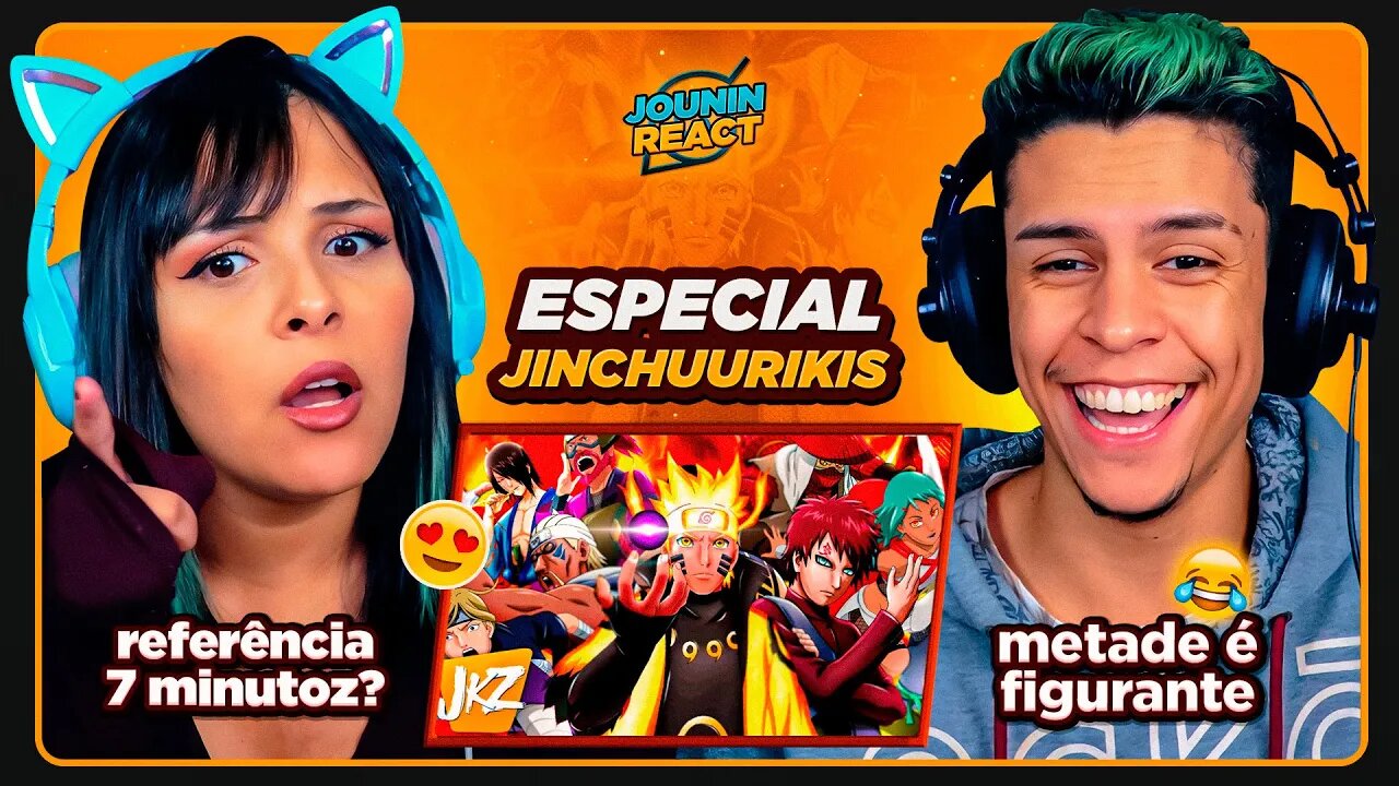 Rap dos Jinchuurikis (Naruto) - OS NINJAS MAIS TEMIDOS | JKZ - Geek Week | [React em Casal] 🔥