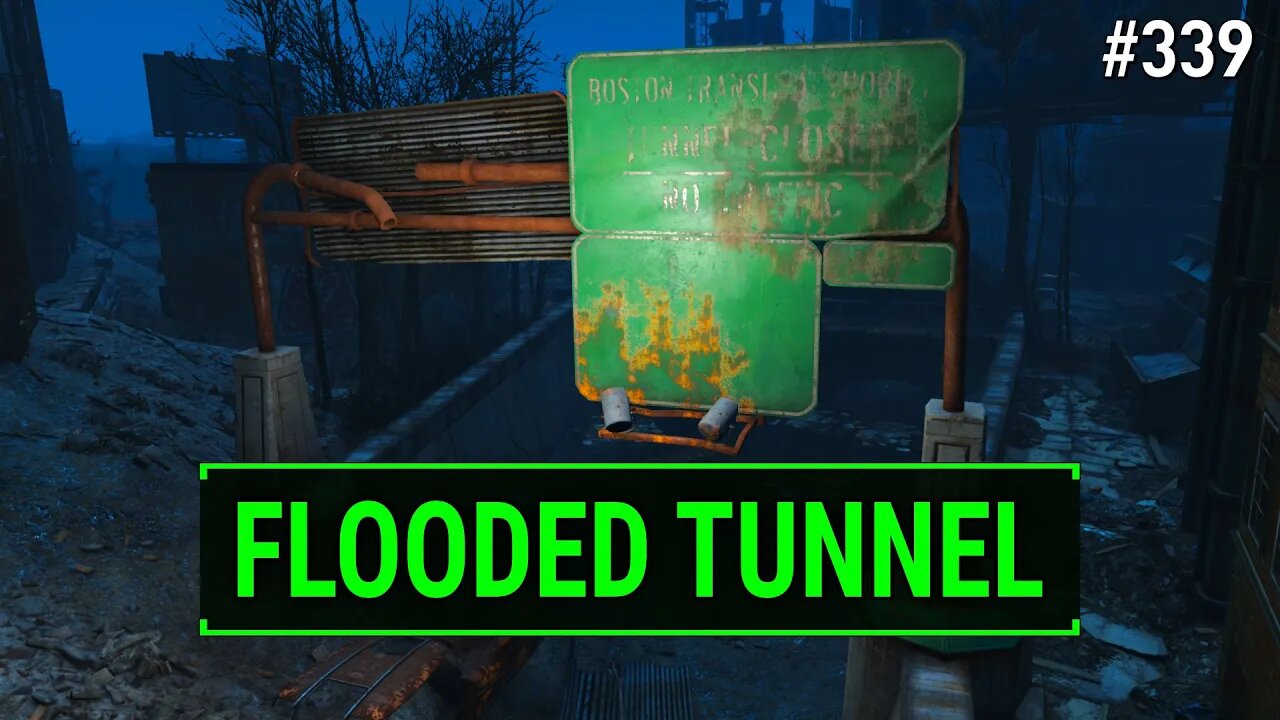 Fallout 4 Unmarked - Visting the Flooded East Boston Tunnel | Ep. 339