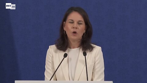 Pressekonferenz von Baerbock am Rande des G7-Treffens in Italien